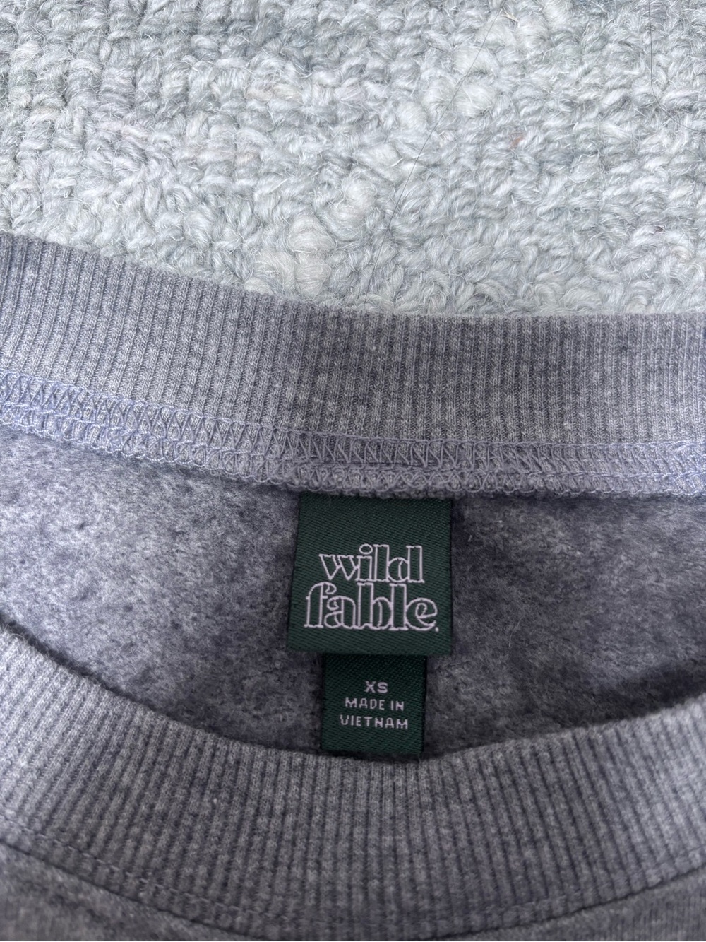 Cropped Long-Sleeve Crewneck Top - Wild Fable - Picture 2 of 3
